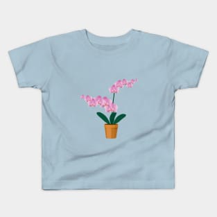 A pink Orchid Kids T-Shirt